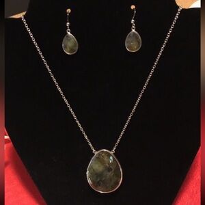 Jay King Labradorite Sterling Silver Pendant -Earrings.